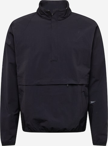 Reebok Спортивная куртка 'ACTIV COLL SKYSTRETCH' в Черный: спереди