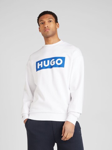 HUGO Sweatshirt 'Niero' i vit: framsida