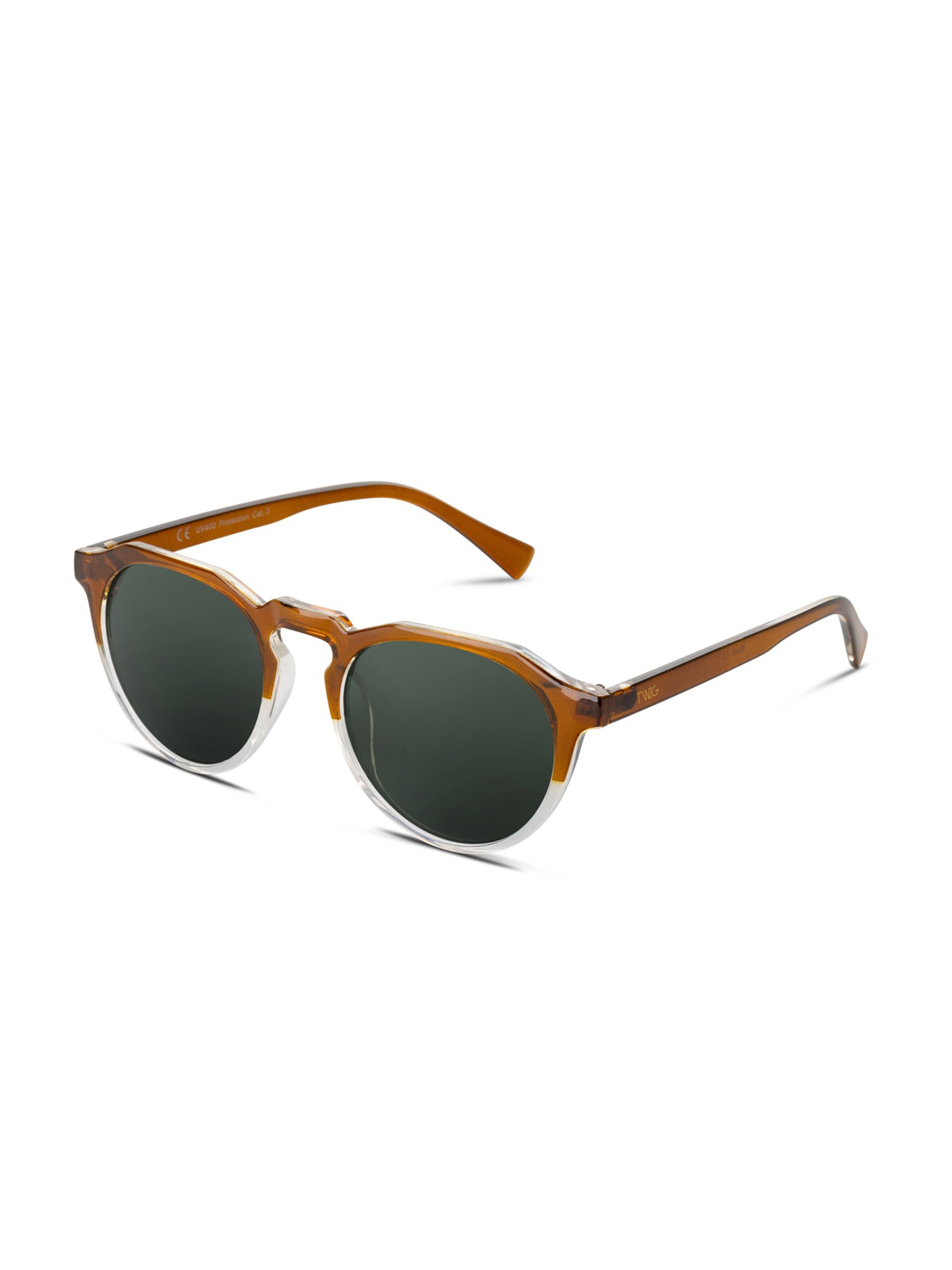 TWIG Concept Milano - Óculos de sol 'Woolf' em castanho: frente