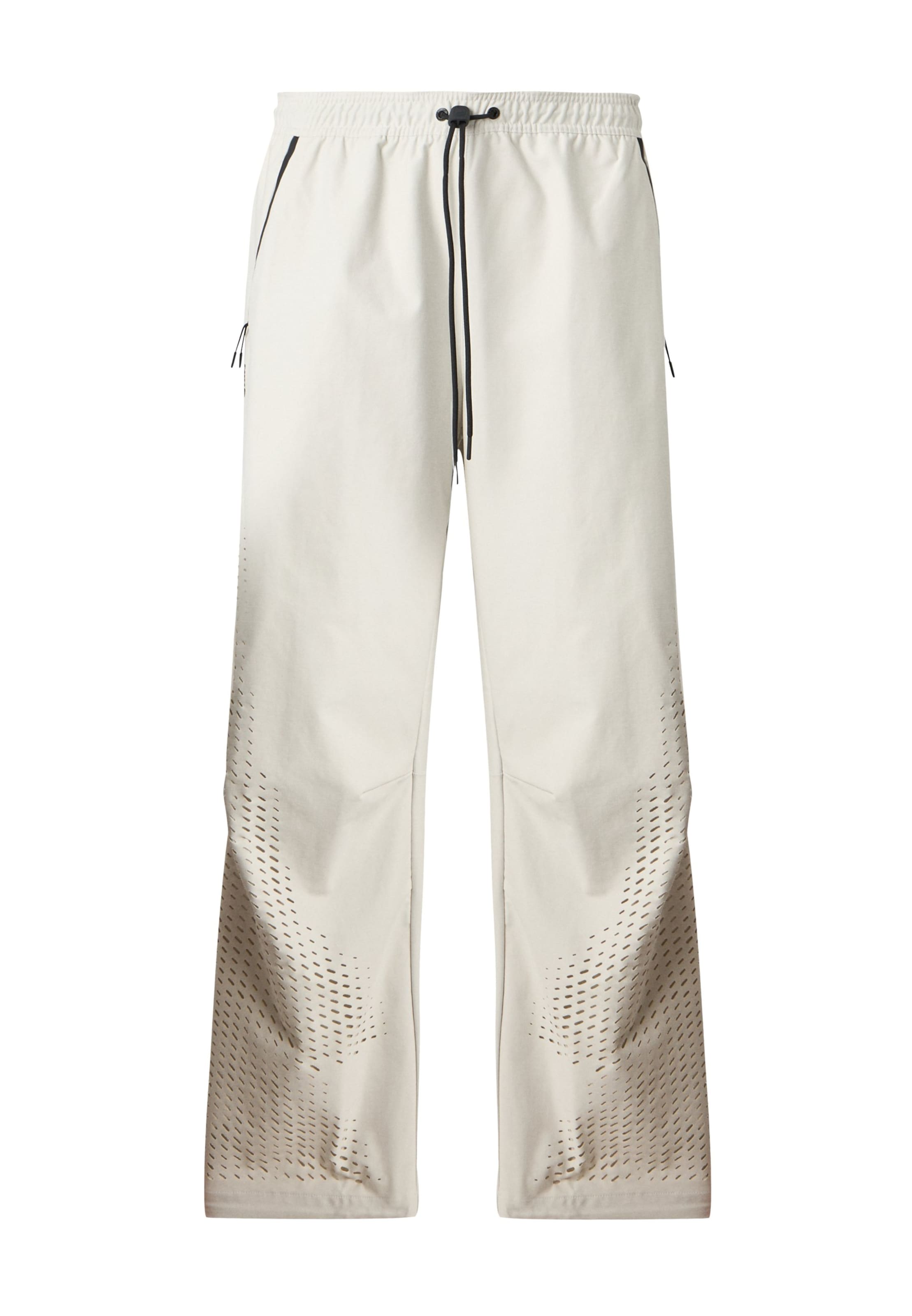 Nike Sportswear Wide leg Byxa i vit: framsida