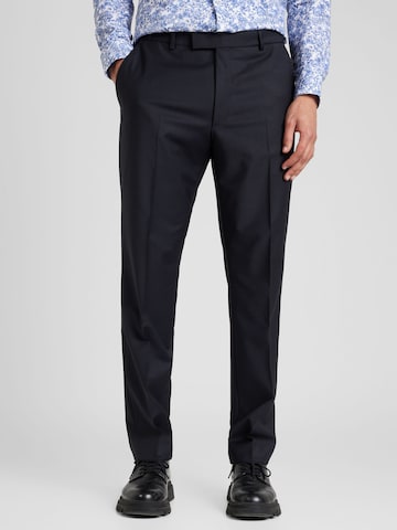 JOOP! Slim fit Trousers with creases 'Brad' in Blue: front
