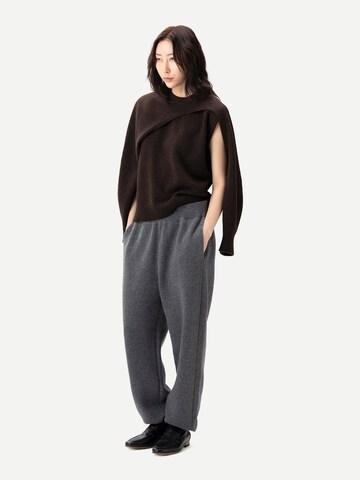 GOBI Cashmere Pullover 'Cashmere Crewneck Twin Set'‌‌‌‌‌‌‌‌‌ in Braun