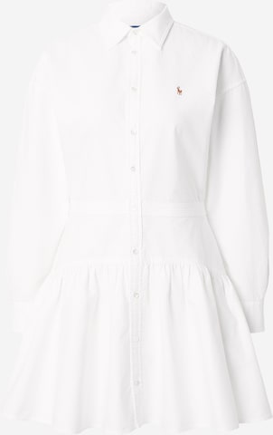 Polo Ralph LaurenKošulja haljina - bijela boja: prednji dio
