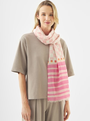 Écharpe CODELLO en rose : devant