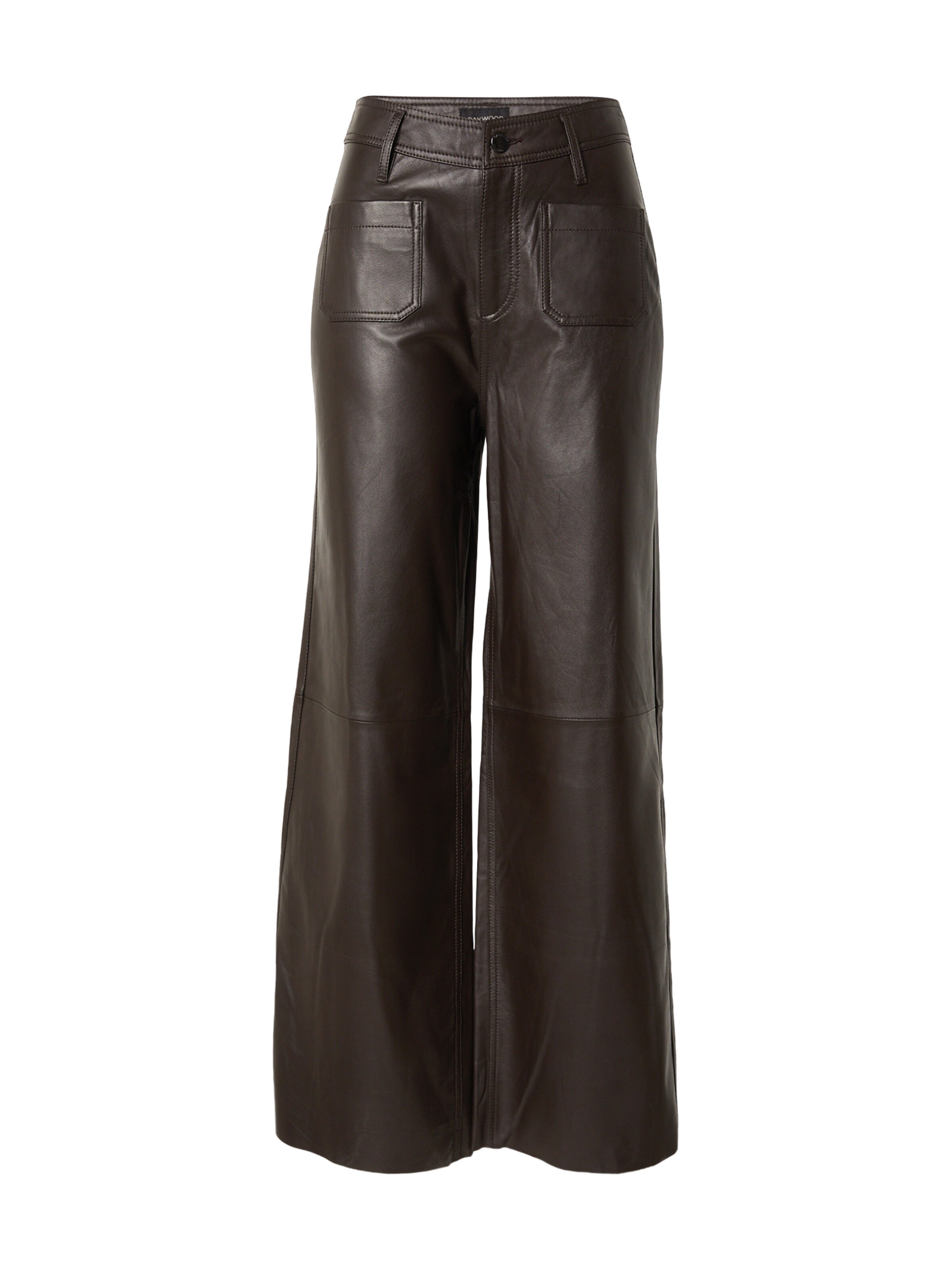 OAKWOOD - Pierna ancha Pantalón en marrón: frente