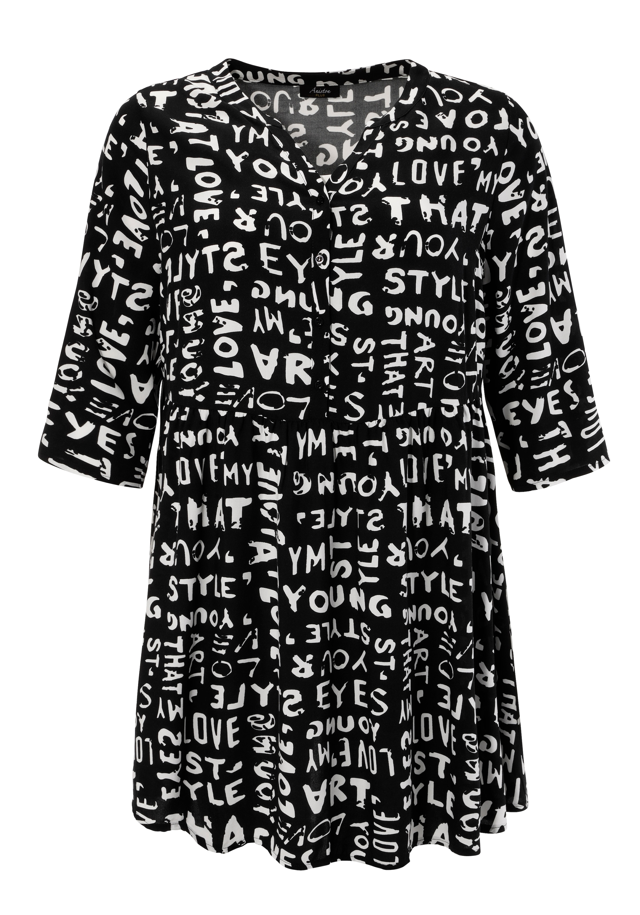 Aniston Tunika in Schwarz: Vorderseite