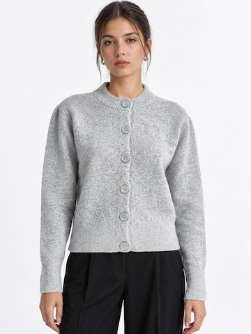 Viorna Knit cardigan 'Strickjacken' in Grey: front