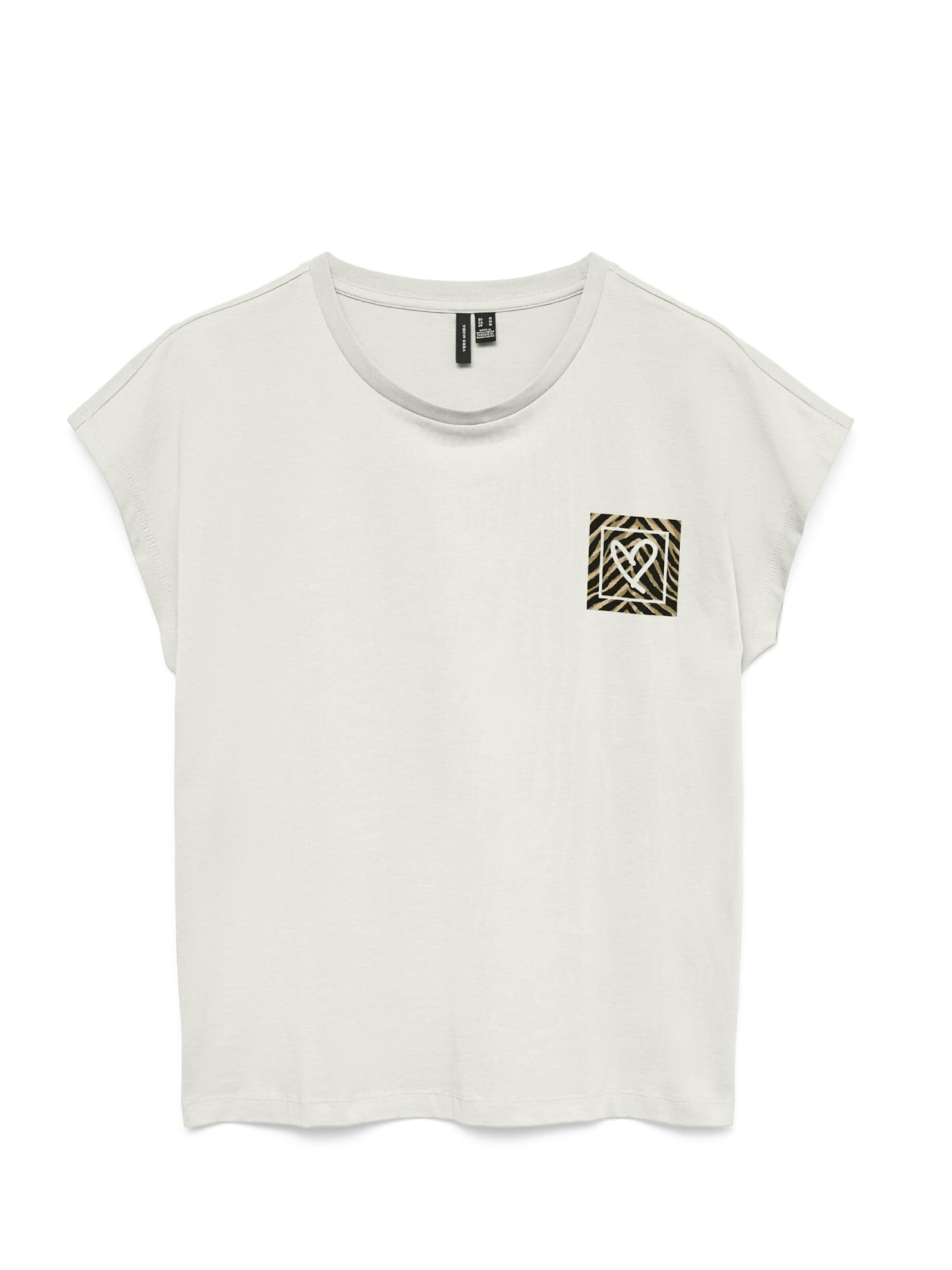 T-shirt 'VERO MODA - Dames t-shirt' VERO MODA en blanc : devant