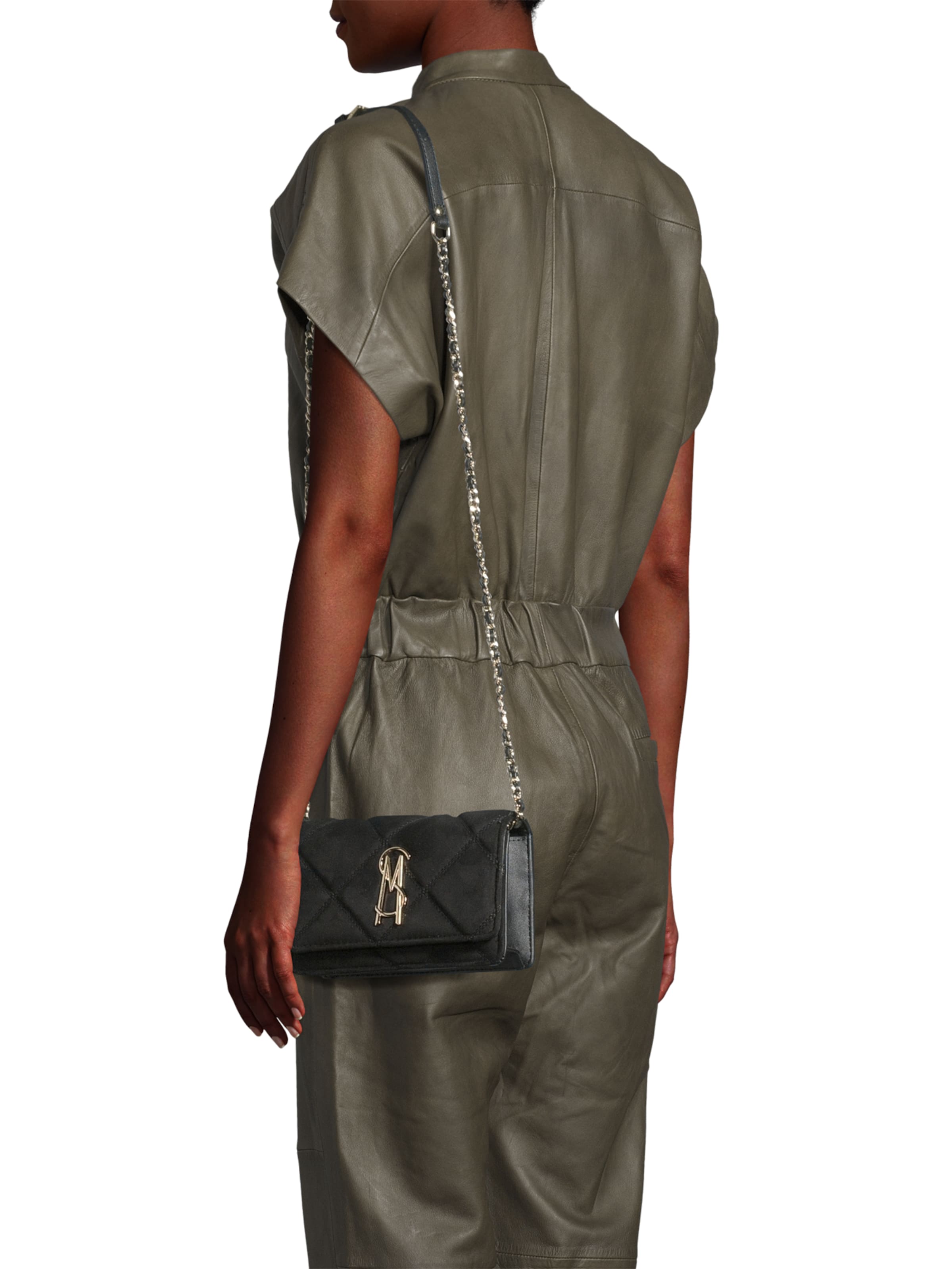 Borsa a tracolla 'Bendue-S' di STEVE MADDEN in nero: frontale