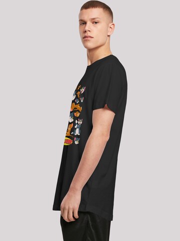T-Shirt 'Tom And Jerry TV Serie Many Faces' F4NT4STIC en noir