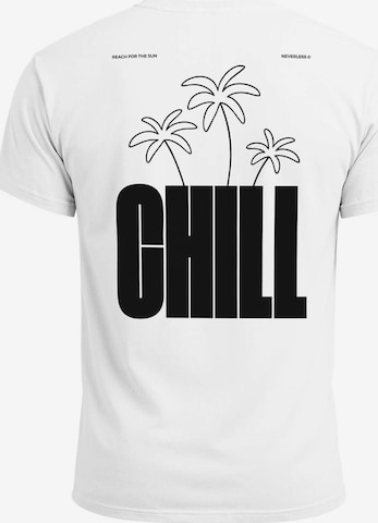 Neverless Shirt 'chill' in White: front