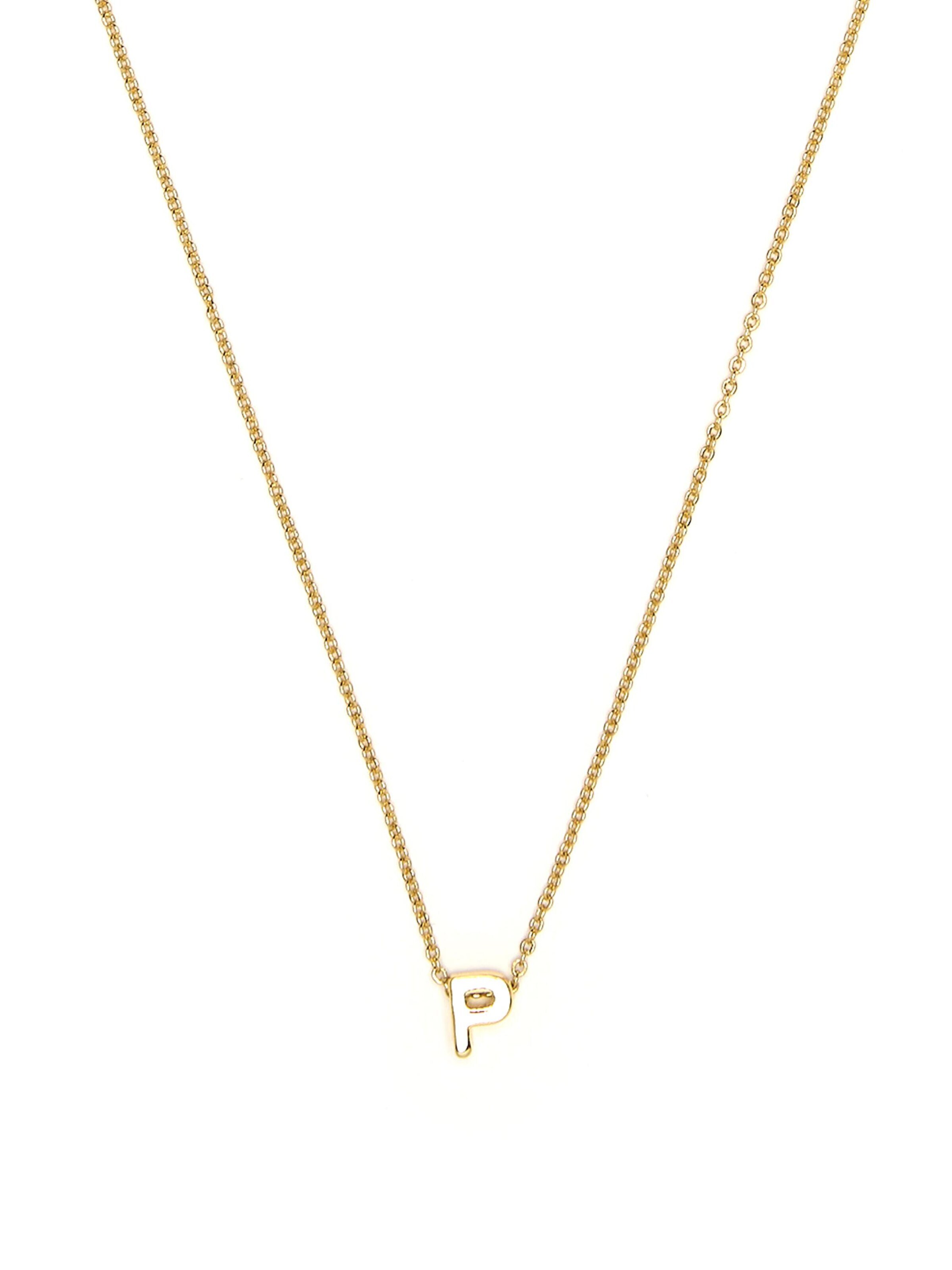 Luxenter Ketting 'P' in Goud: voorkant