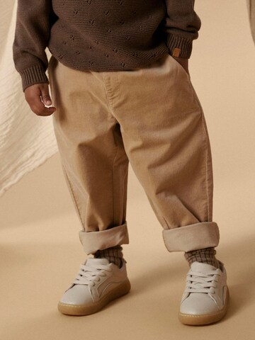 Lil'Atelier - Loosefit Pantalón en beige: frente