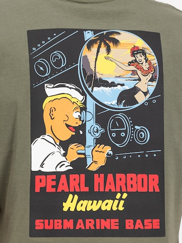ALPHA INDUSTRIES Футболка 'Pearl Harbor' в Зеленый