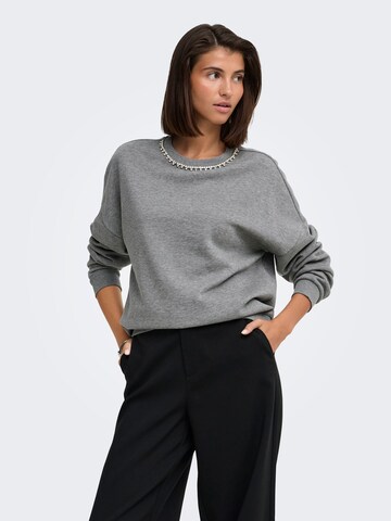 JDY Sweatshirt in Grijs: voorkant