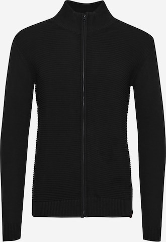 INDICODE JEANS Cardigan 'Rickert' in Schwarz: predná strana