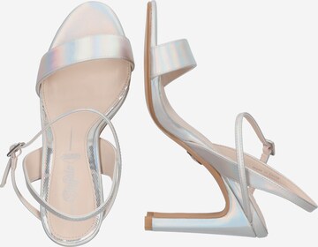 BUFFALO Páskové sandály 'JEAN' – stříbrná