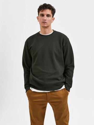 SELECTED HOMMESweater majica - zelena boja: prednji dio