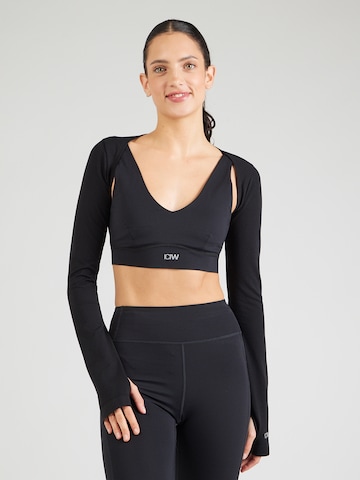 ICANIWILL Λειτουργικό μπλουζάκι σε μαύρο: μπροστά