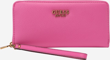 GUESS Wallet 'Zed' in Pink: front