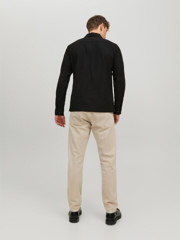 juoda JACK & JONES Standartinis modelis Marškiniai 'Pete'
