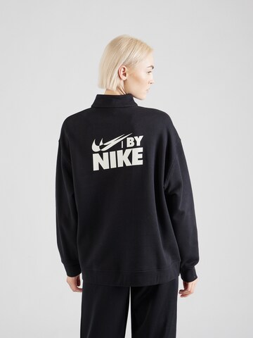 Nike Sportswear Μπλούζα φούτερ σε μαύρο: μπροστά