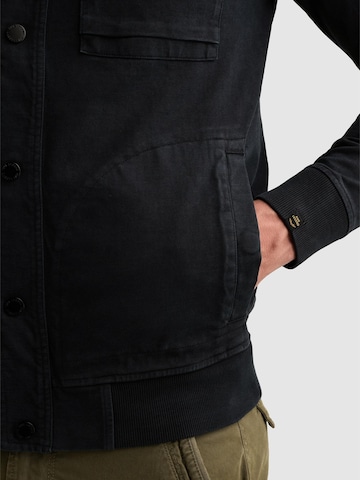 PME Legend Between-season jacket 'Cargo sweat jacket with zipper closure' in Blue