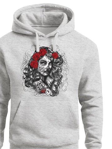 Neverless Sweatshirt 'Day of Dead' in Grey