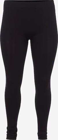 Zizzi Skinny Leggings i sort: forside