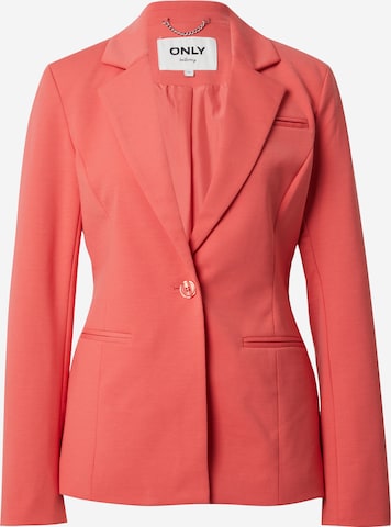 Blazer 'ONLPeach' ONLY en rose : devant