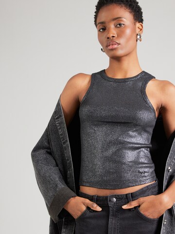 Top 'BIRDEY' di Pepe Jeans in nero: frontale