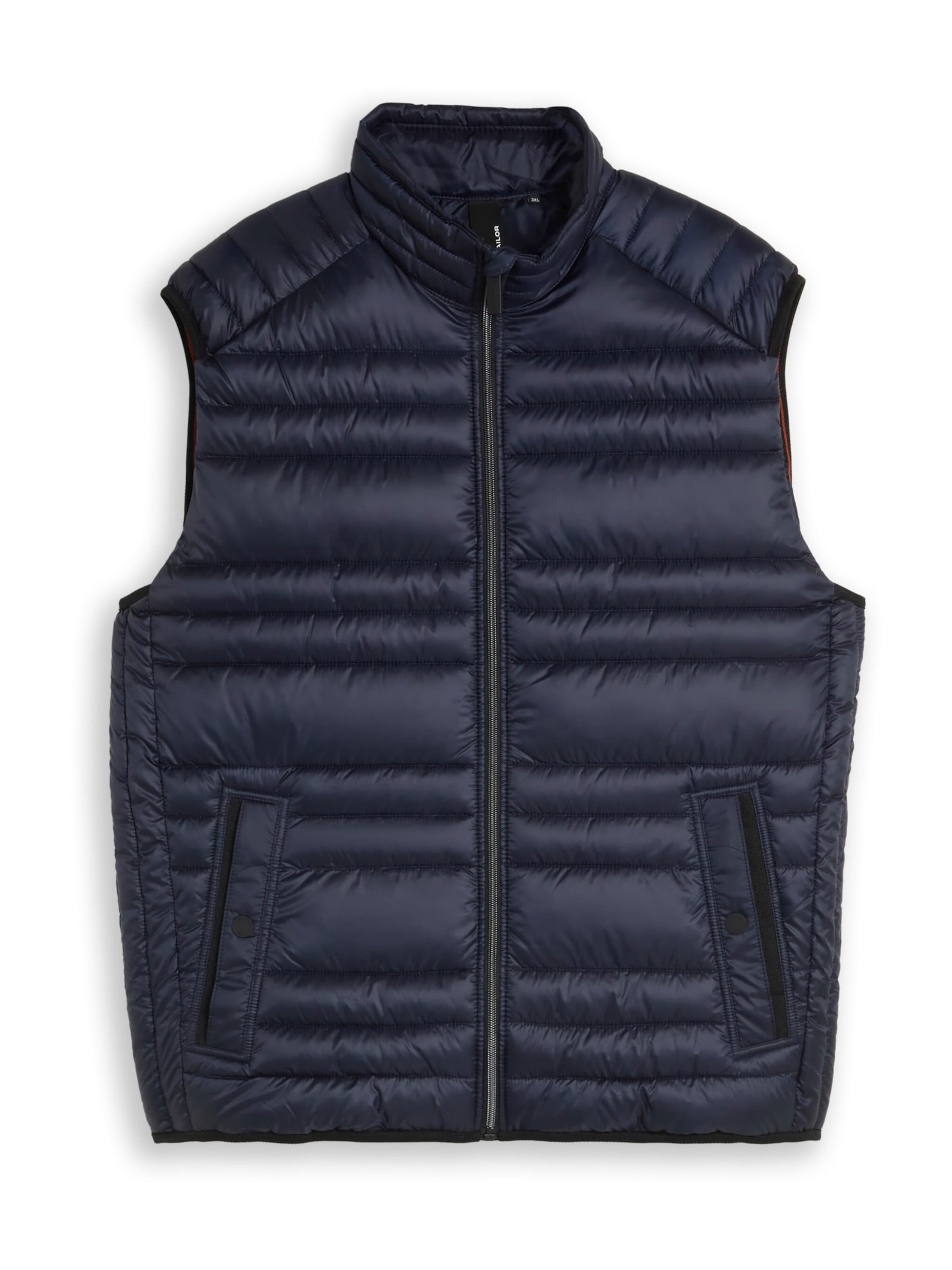 Gilet TOM TAILOR Men + en bleu : devant
