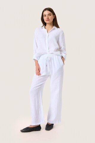 SOAKED IN LUXURY Loosefit Hose 'Auran' in Weiß