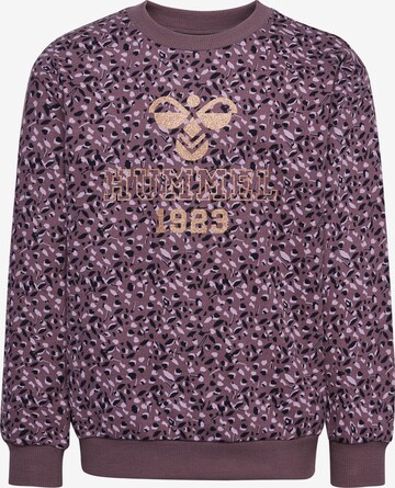 Hummel Sweatshirt in Purple: front