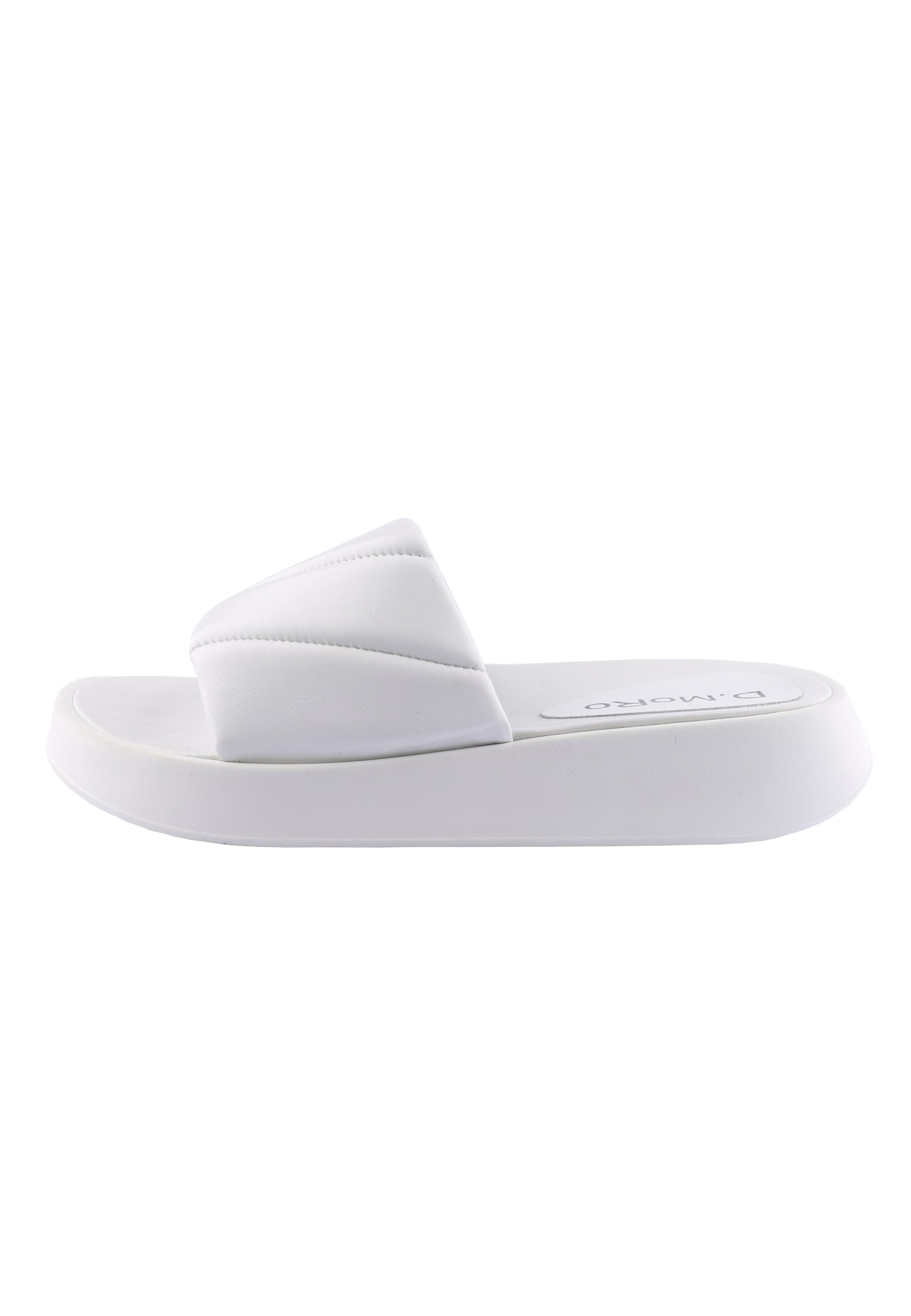 Frauen Halbschuhe D.MoRo Shoes Slipper 'Terbate' in Weiß - MP48098