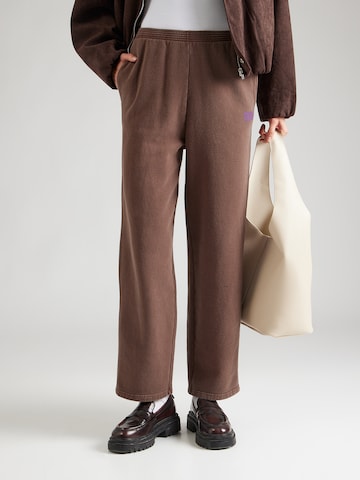 AMERICAN VINTAGE Loosefit Hose 'PLIZZY' in Braun: Vorderseite