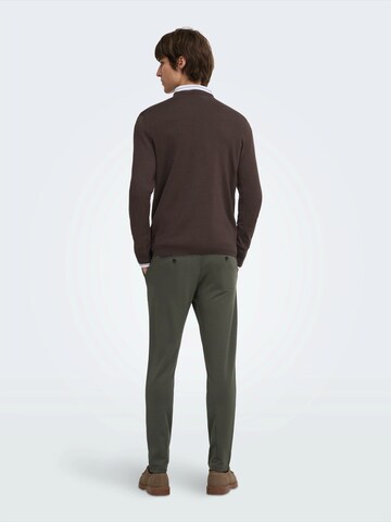 Only & Sons Slimfit Hose 'ONSMARK' in Grau
