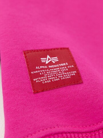 ALPHA INDUSTRIES Sweatshirt in Purple