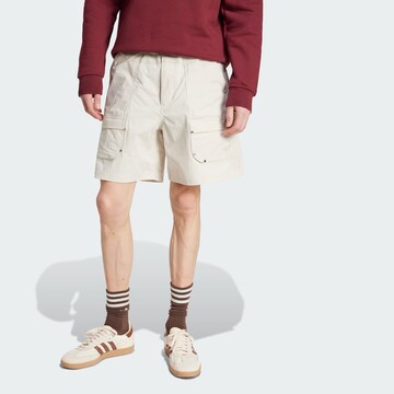 ADIDAS ORIGINALS Loose fit Cargo trousers 'Premium Essentials Utility' in Beige: front