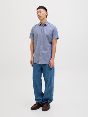 JACK & JONES Slim Fit Skjorte 'JJEBREEZE' i blå