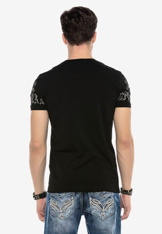 CIPO & BAXX Shirt 'KING SKULL' in Black