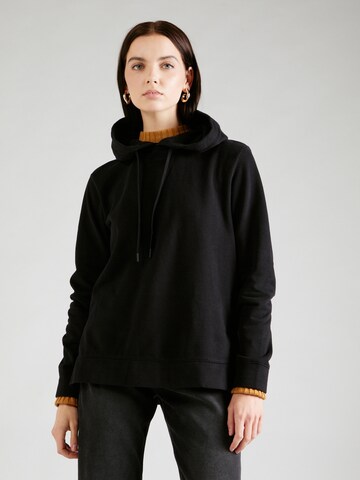 s.Oliver Sweatshirt in Zwart: voorkant