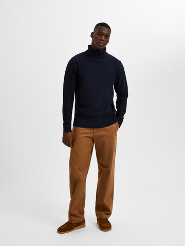 SELECTED HOMME Sweater 'SLHAxel' in Blue