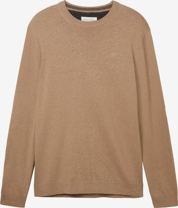 TOM TAILOR Sweater in Brown: front