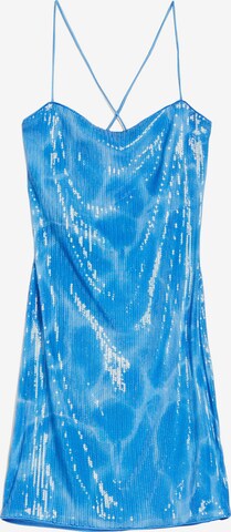 Bershka Cocktailjurk in Blauw: voorkant