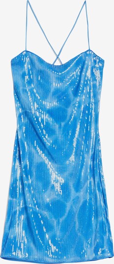 Bershka Robe de cocktail en bleu clair, Vue avec produit