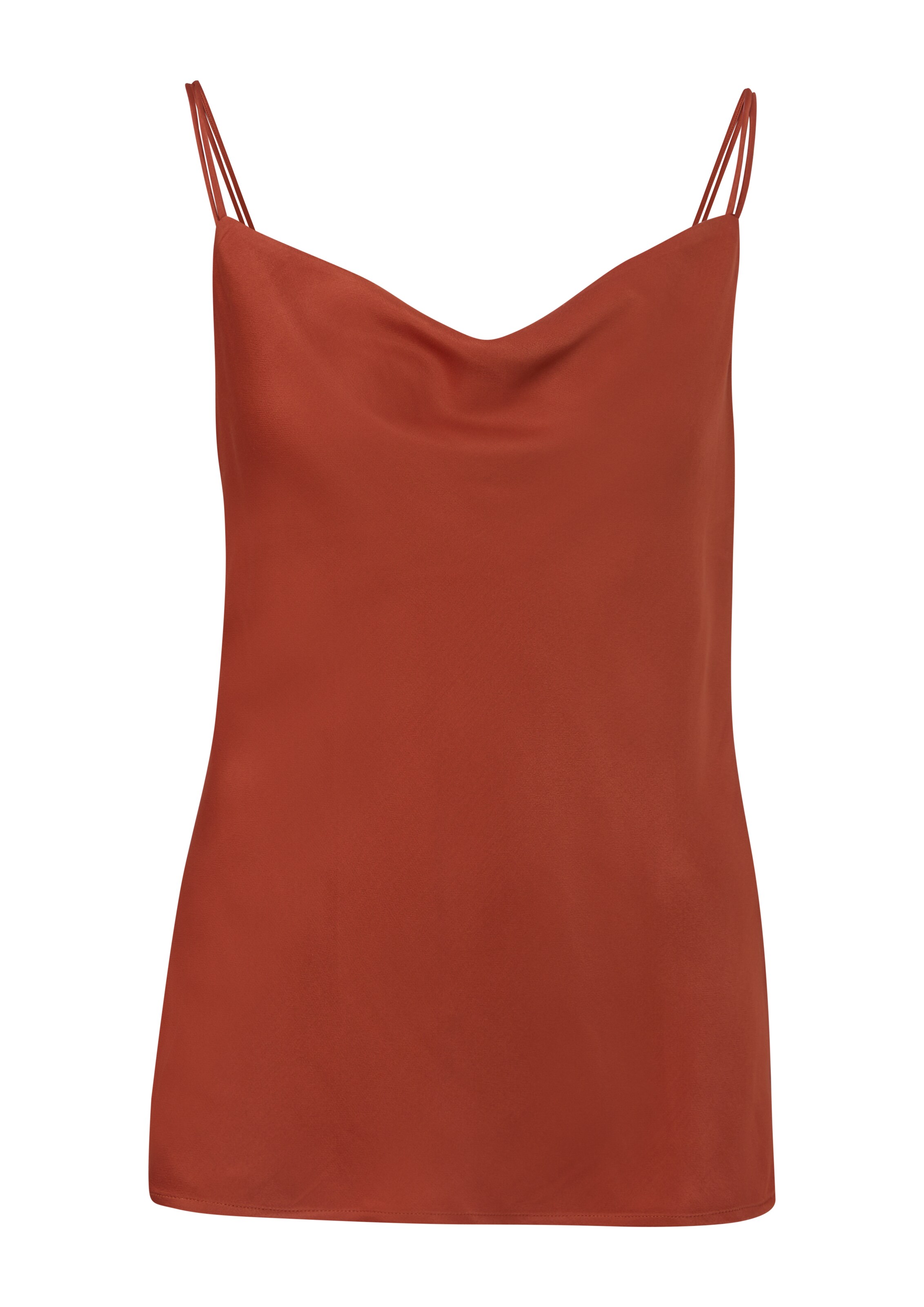 s.Oliver BLACK LABEL Top in de kleur Roestrood, Productweergave