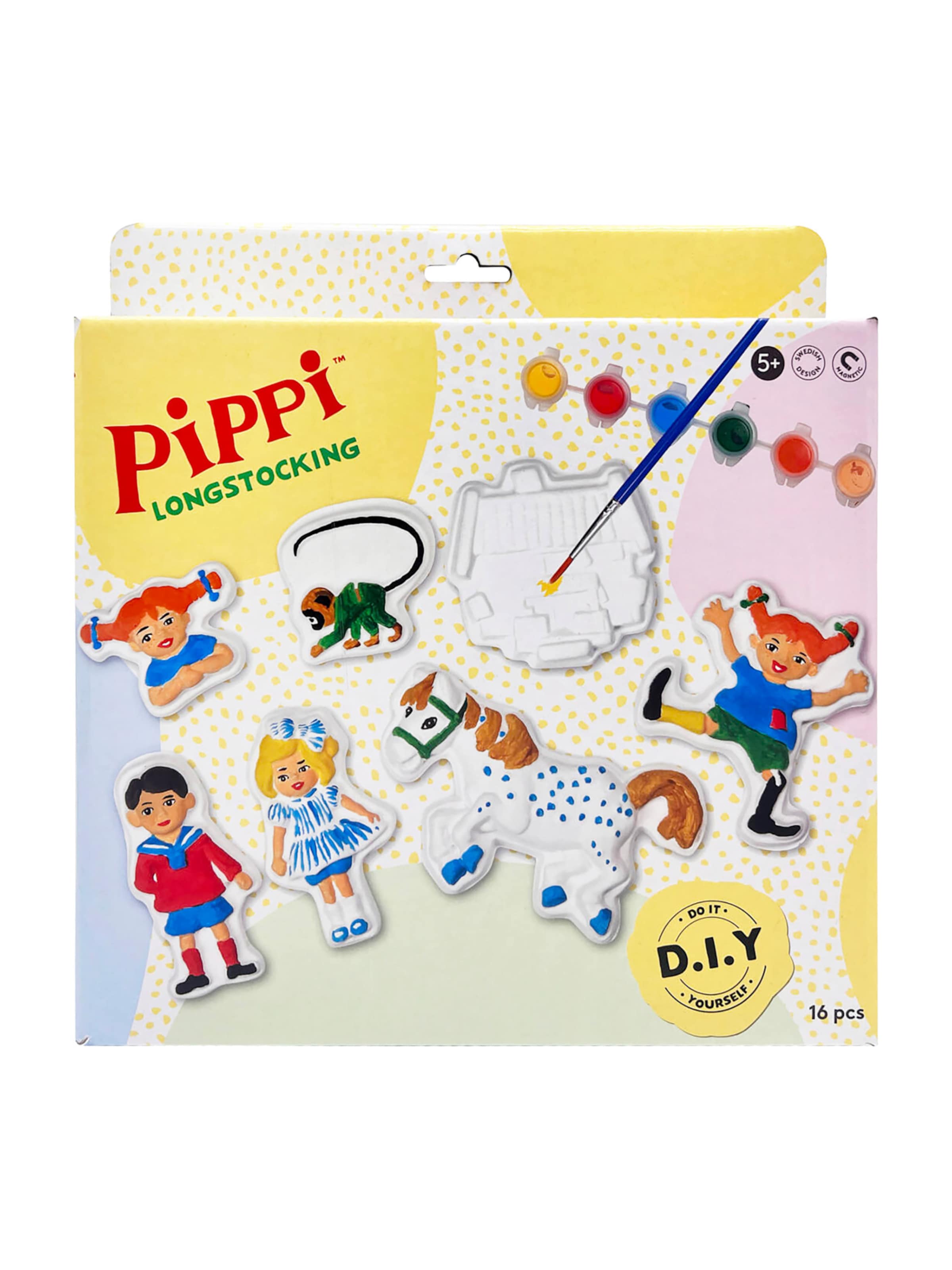 Pippi Gipsfiguren '44387' in Mischfarben: Vorderseite