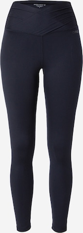 BJÖRN BORG Skinny Workout Pants in Black: front