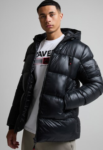 Veste d’hiver Zavetti Canada en noir : devant